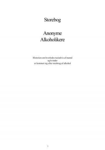 krøllet slave Frugtbar Download bogen som pdf - Anonyme Alkoholikere