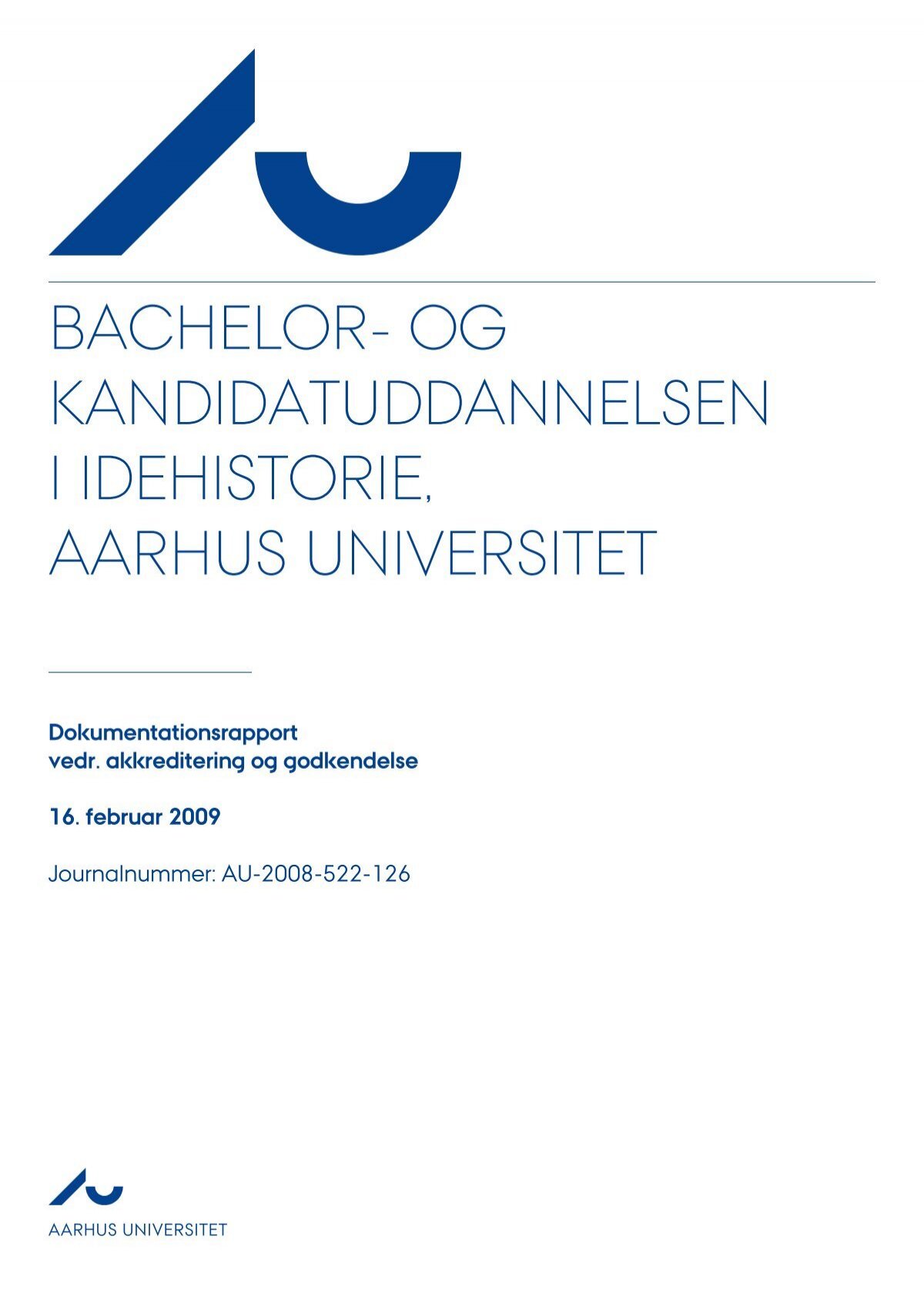 bachelor- og kandidatuddannelsen idehistorie ... - ACE Denmark
