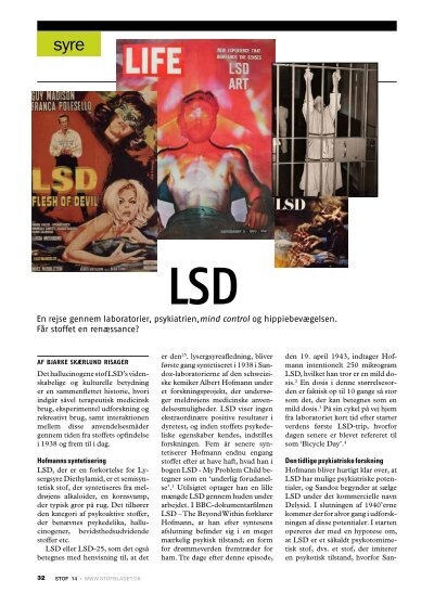 Udvej Rustik Rusten LSD - Videnskabelige muligheder og kulturelle begrænsninger - Stof