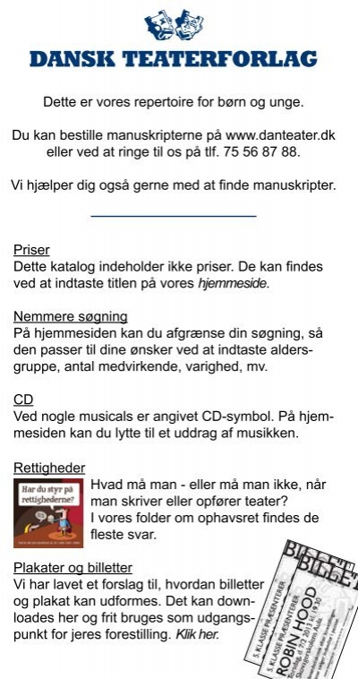 &amp; musicals 2012/2013 dansk