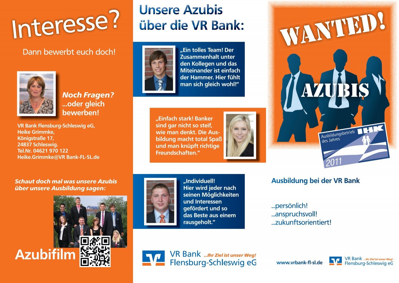 Download Azubi-Flyer VR Bank Flensburg-Schleswig eG