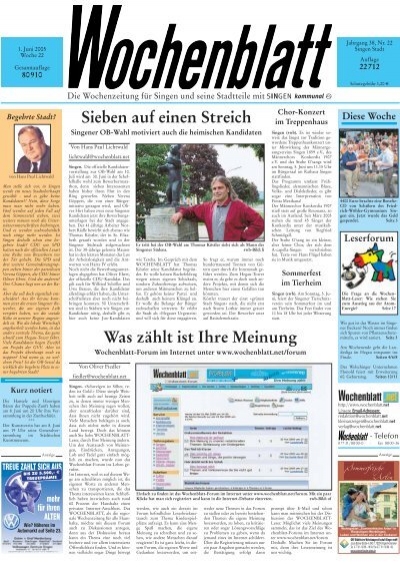 01. Juni 2005 - Singener Wochenblatt
