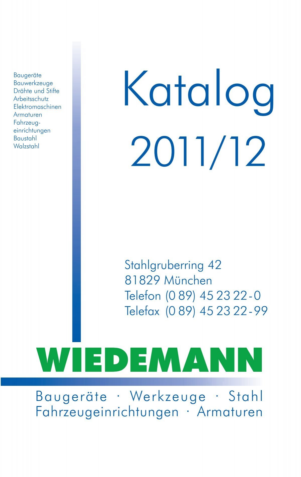 Katalog PDF - Josef Wiedemann Werkzeuge