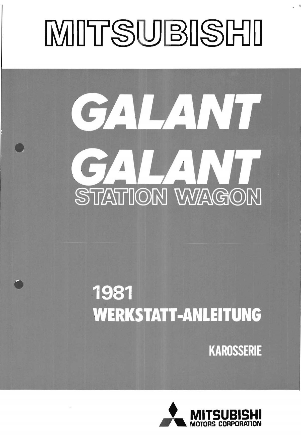 Galant - 1981 - Werkstatt-Anleitung - Karosserie.pdf - Mitsubishi