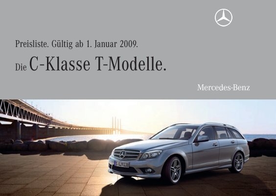 Mercedes C-Klasse T-Modell Prospekt 15.9.10 2011 brochure Autoprospekt 