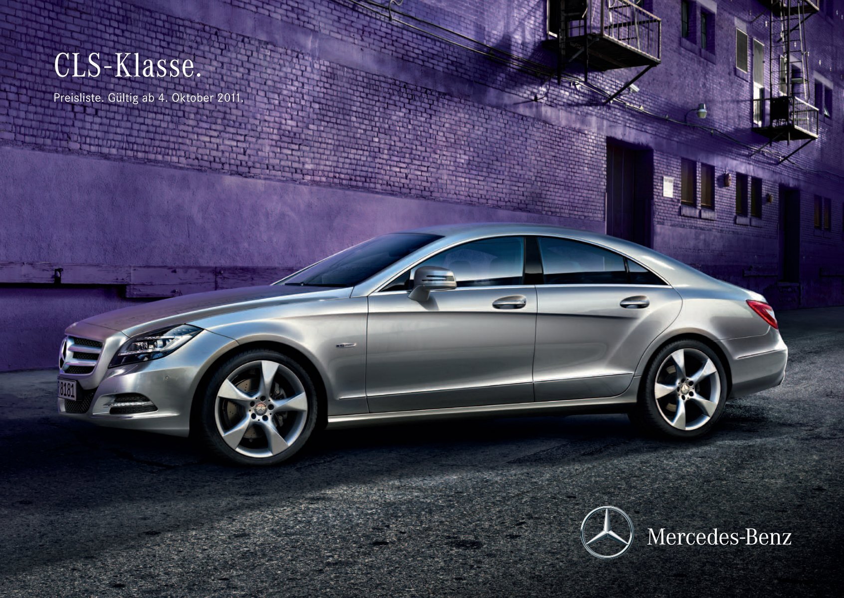 Preisliste Mercedes-Benz CLS Coupe (C218) vom 04.10.2011.