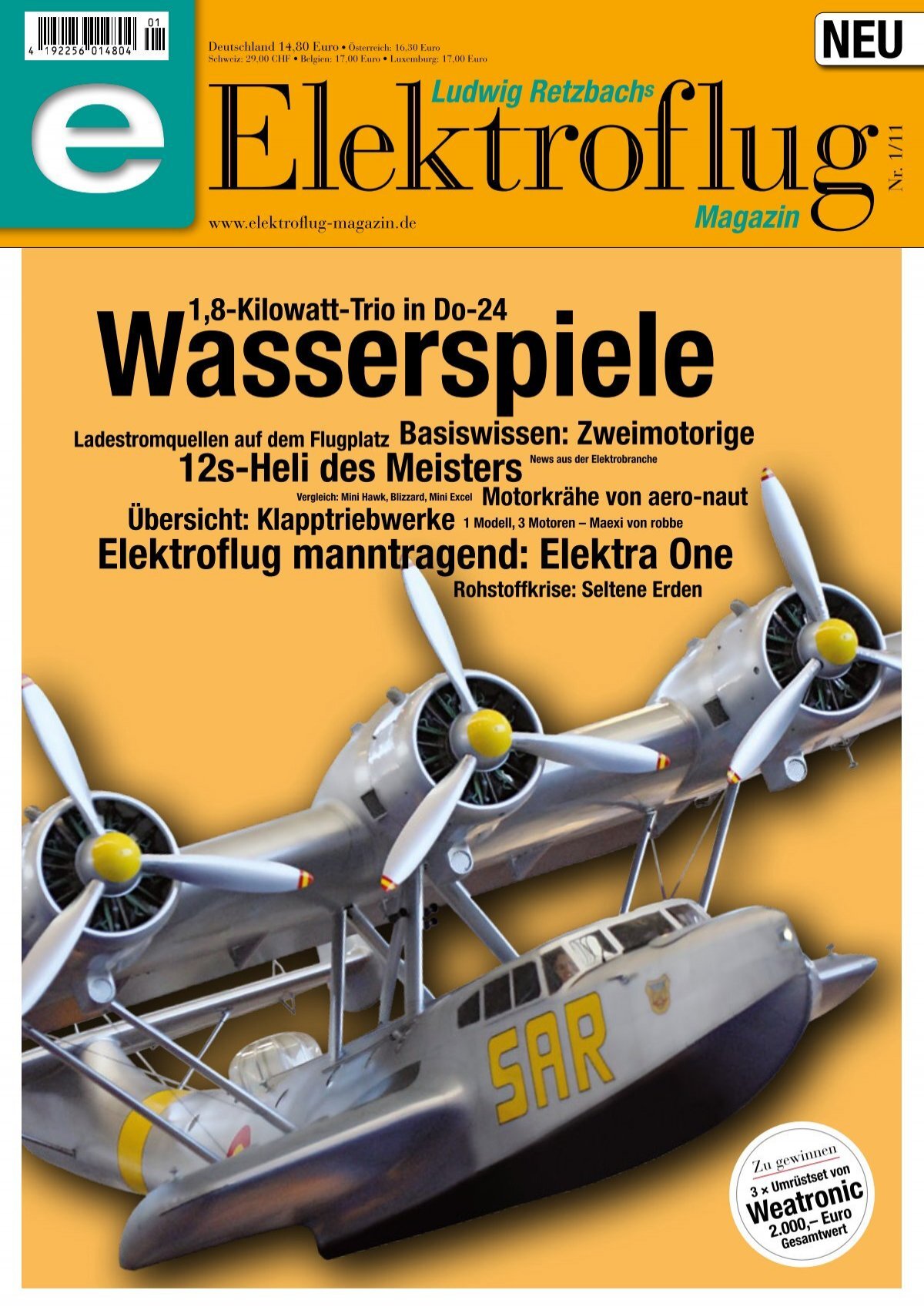 Ludwig Retzbachs Elektroflug Magazin Wasserspiele (Vorschau)