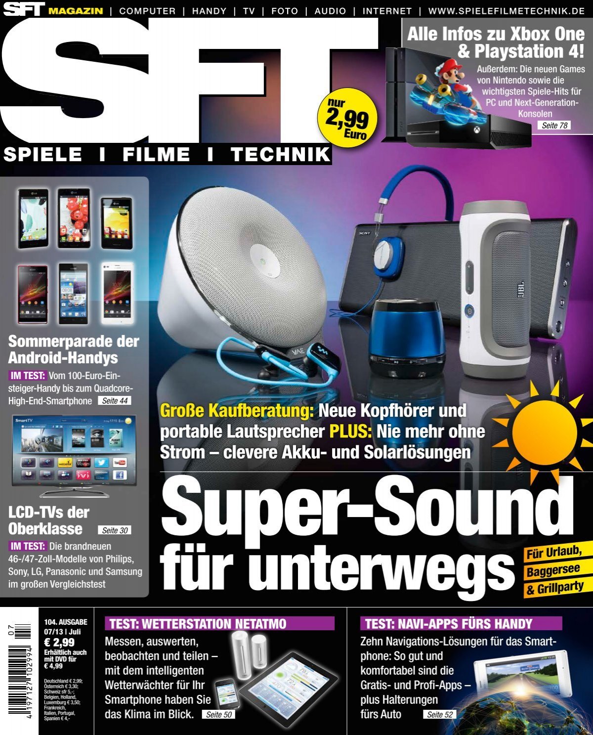 SFT – Spiele Filme Technik - Magazin Super-Sound für unterwegs