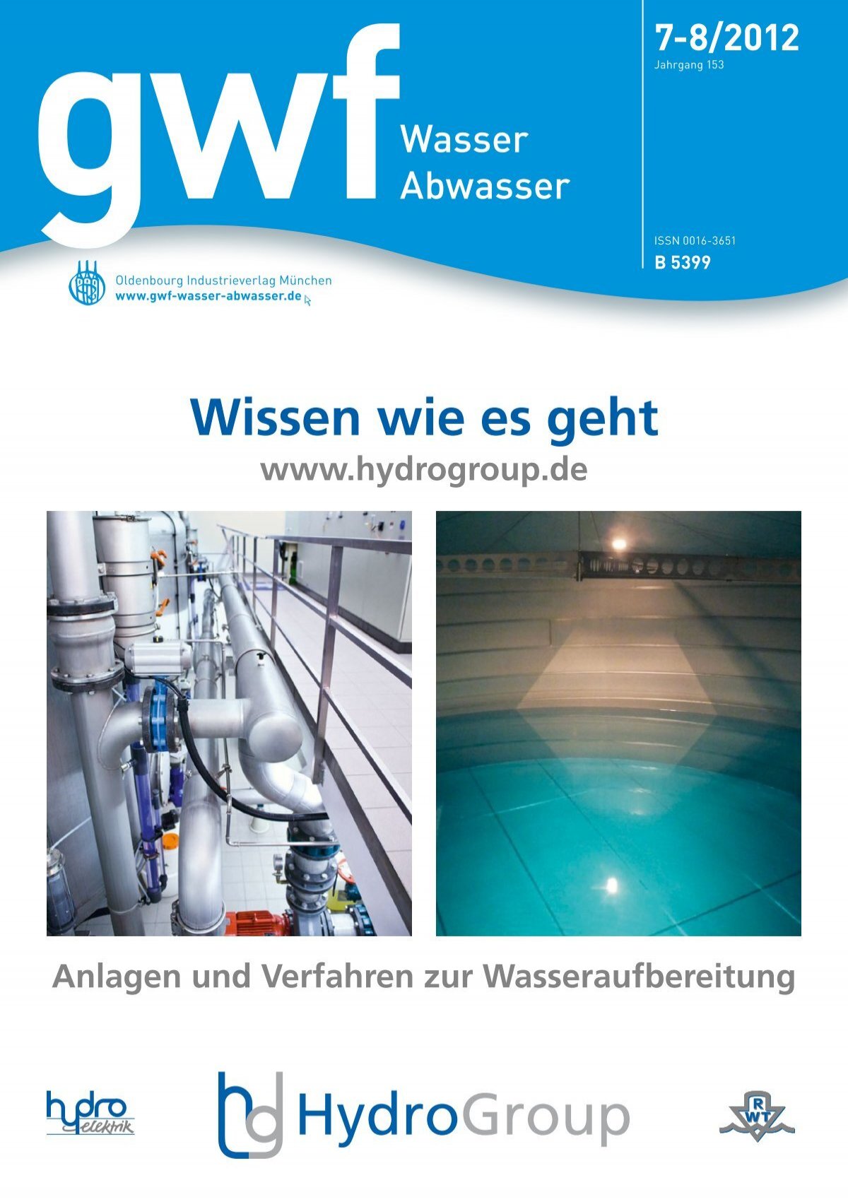 Trinkwasseraufbereitung  Wasser für die Region Aachen