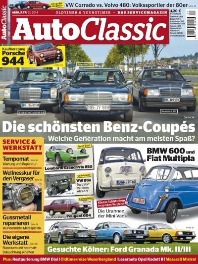 AUTO CLASSIC Die schönsten Benz-Coupés (Vorschau)