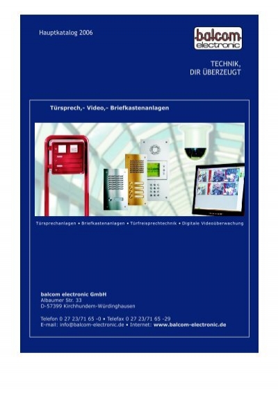 Balcom Electronic Tonrufübertrager TRÜ 70 Türlautsprecher 885280 