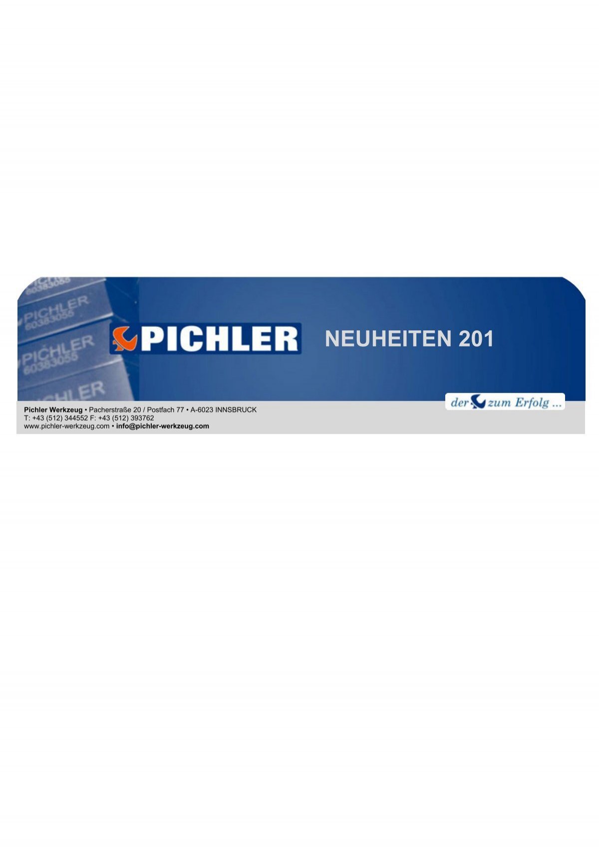 neuheiten 2012 01 - Pichler Werkzeug
