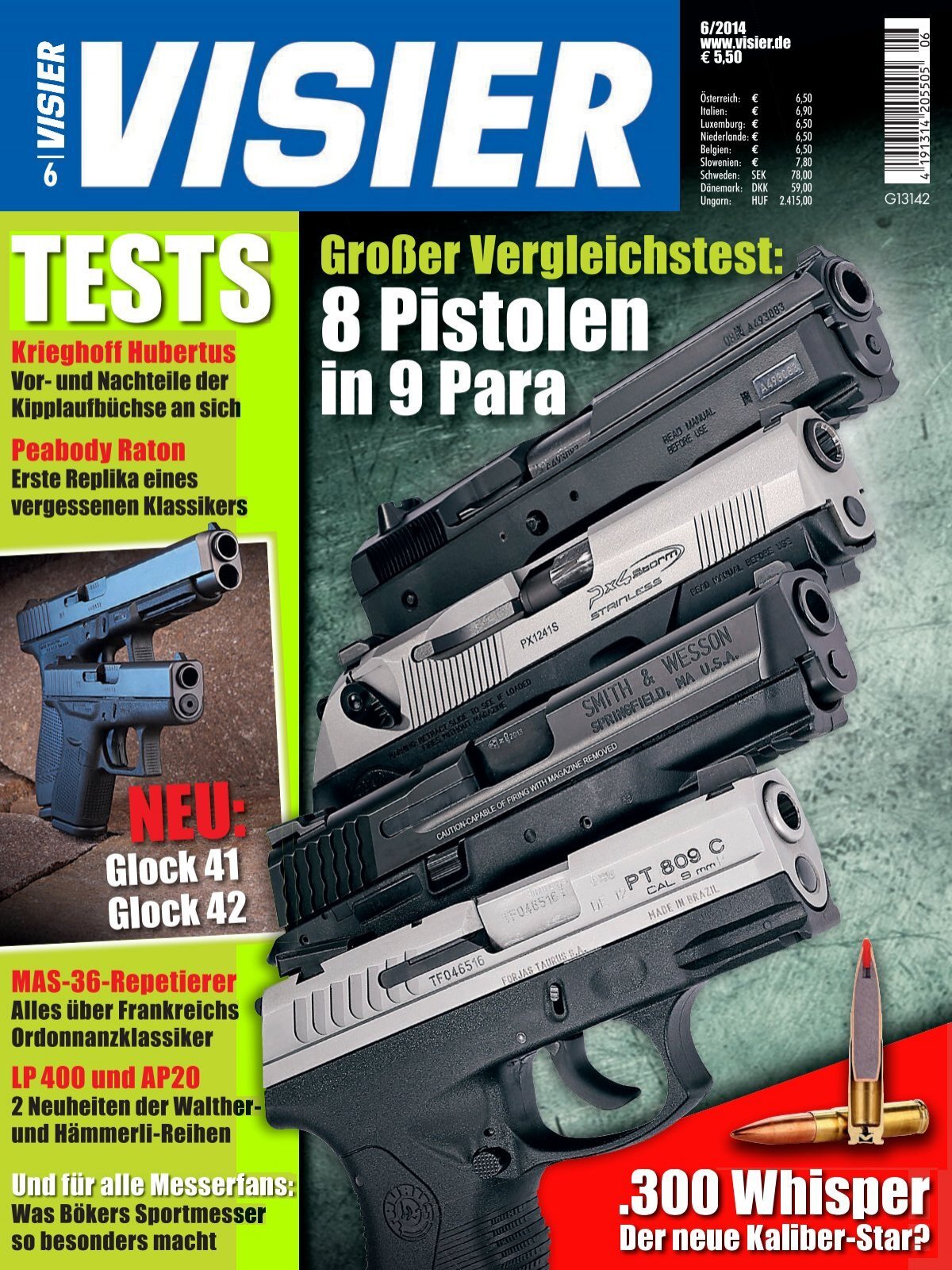 VISIER: Das internationale Waffen-Magazin GroßŸer Vergleichstest