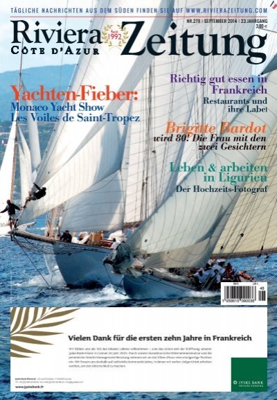 Yachten-Fieber Côte d\'Azur Riviera Zeitung (Vorschau)