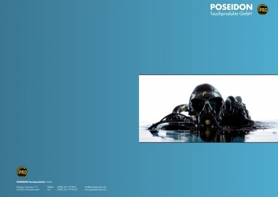 Poseidon Mundstück Cyklon alte Form schwarz 2 Stufe mit Spannband Atemregler