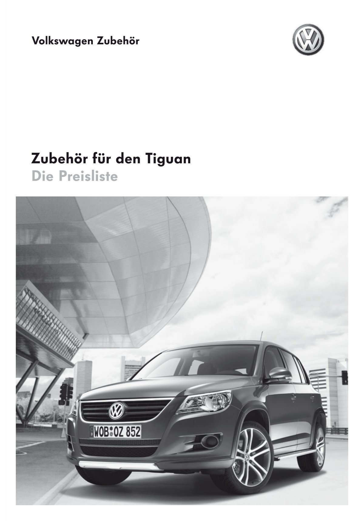 Unterfahrschutz für den VW Tiguan als Zubehör ab Werk