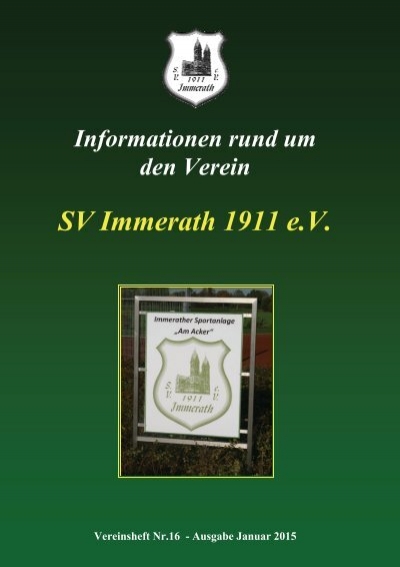 Heft 16 SV Immerath