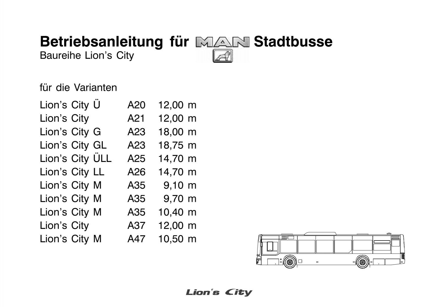 Betriebsanleitung für Stadtbusse - Tekom