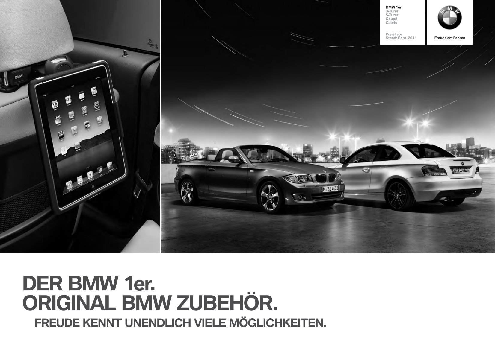 DER BMW 1er. ORIGINAL BMW ZUBEHÖR.