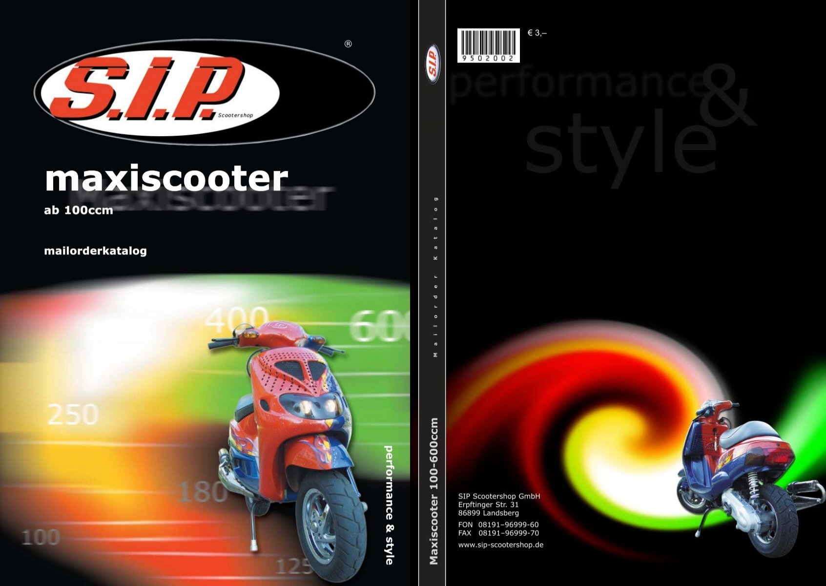 SIP Maxiscooter Katalog 2002 - SIP-Scootershop.com