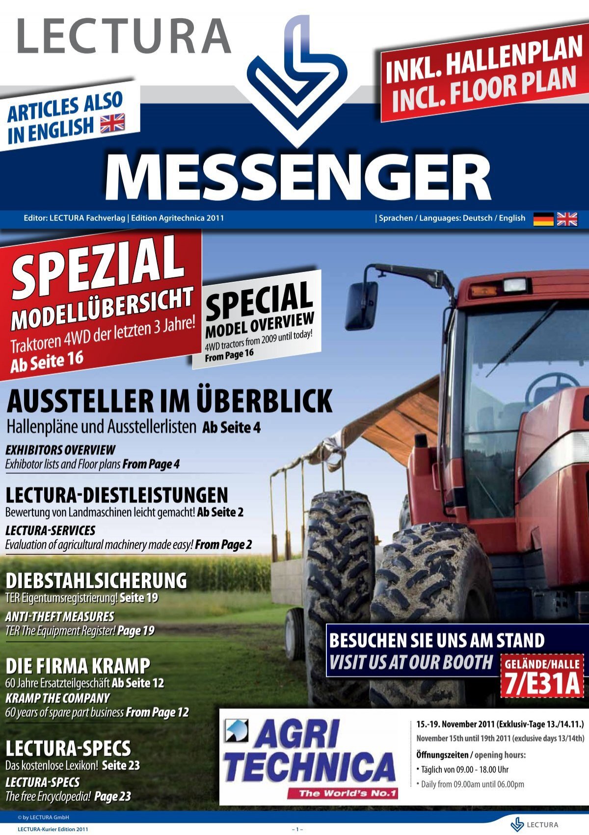 LECTURA-MESSENGER Agritechnica Hannover October 2011