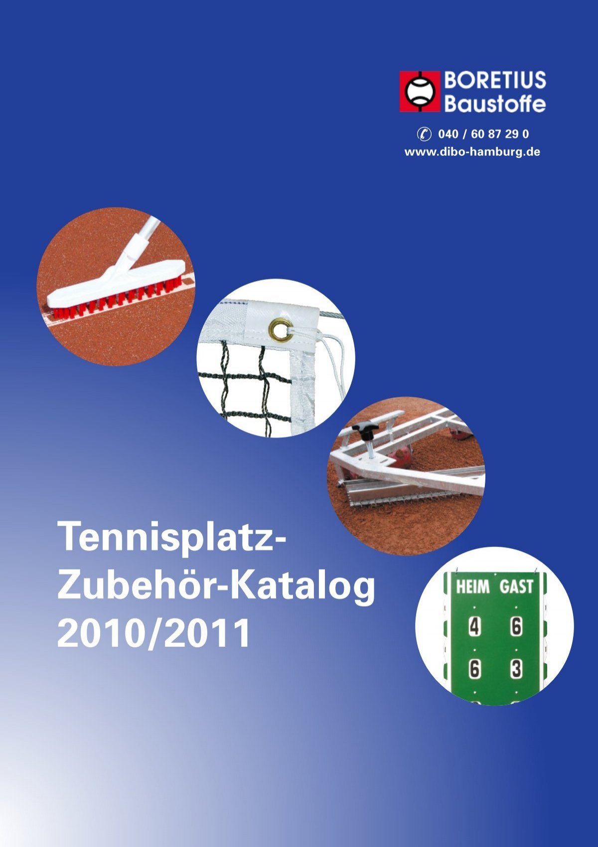 Tennisplatz- Zubehör-Katalog 2010/2011 - Dieter, Boretius