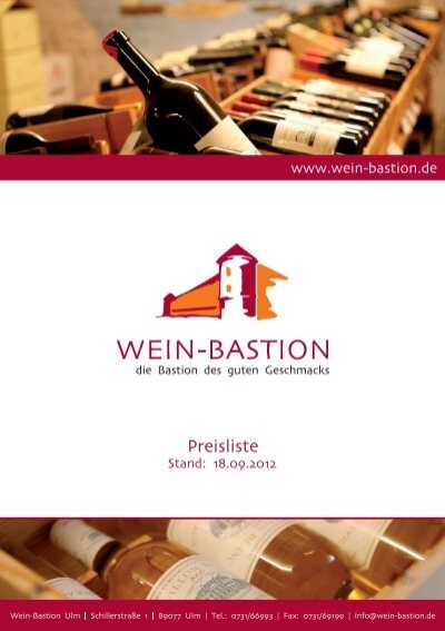 SchillerstraÃŸe 1 - Wein-Bastion Ulm
