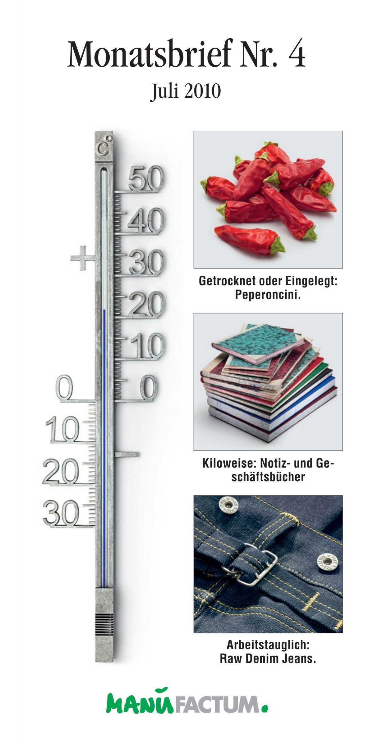 Außenthermometer aus Edelstahl, Emaille & Zinkdruckguss