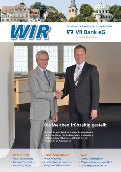 WIR - VR Bank eG Bergisch Gladbach