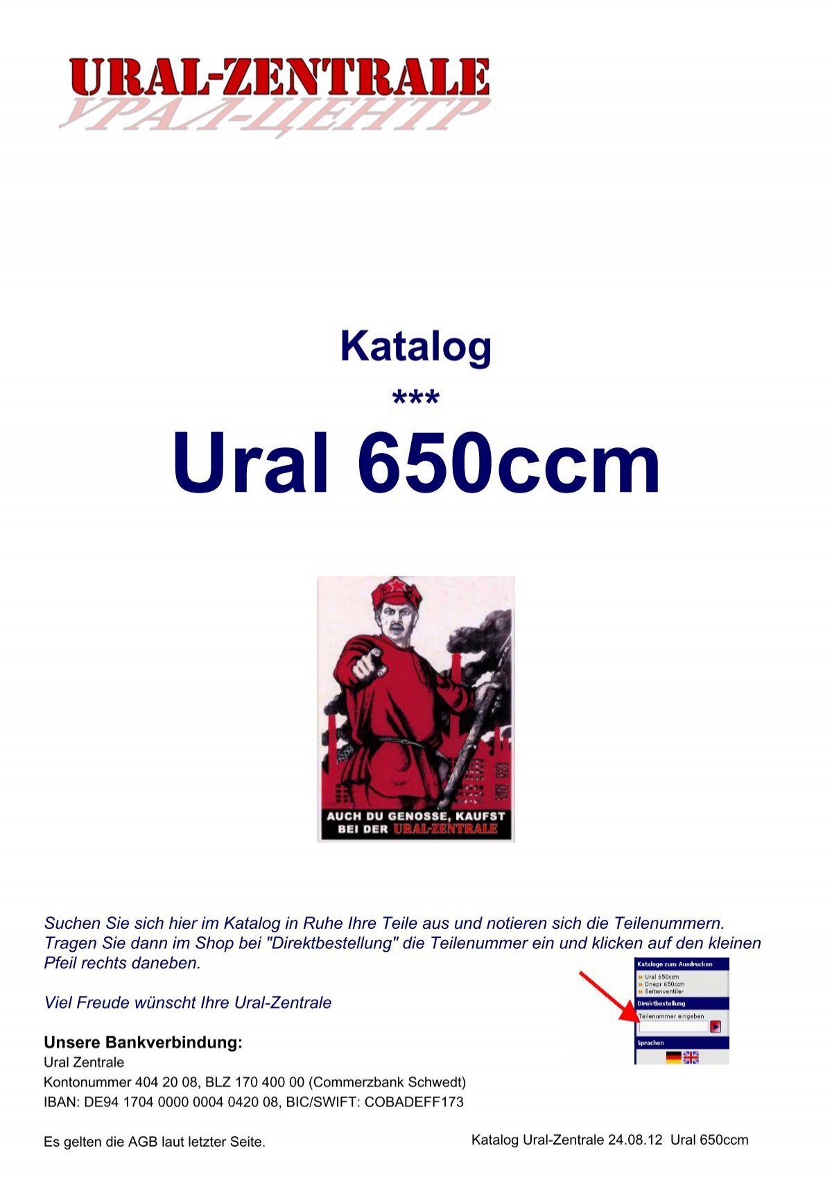 Katalog *** Ural 650ccm - Ural-Zentrale