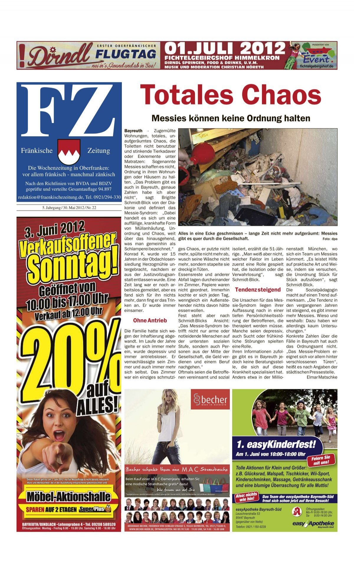 Kleinanzeigen - E-Paper - Fränkische Zeitung