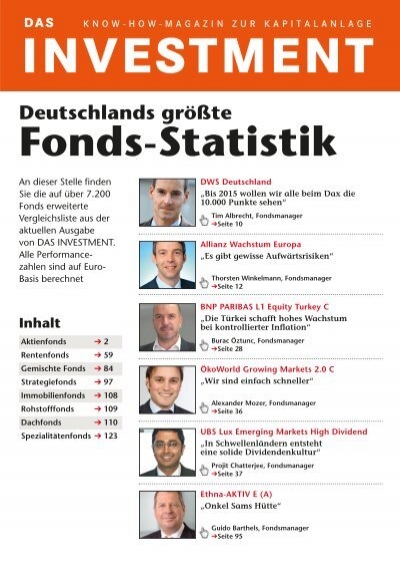 Medic klif Internationale investmentfonds - FONDS InvestBeratung - Petersen &amp; Lange KG