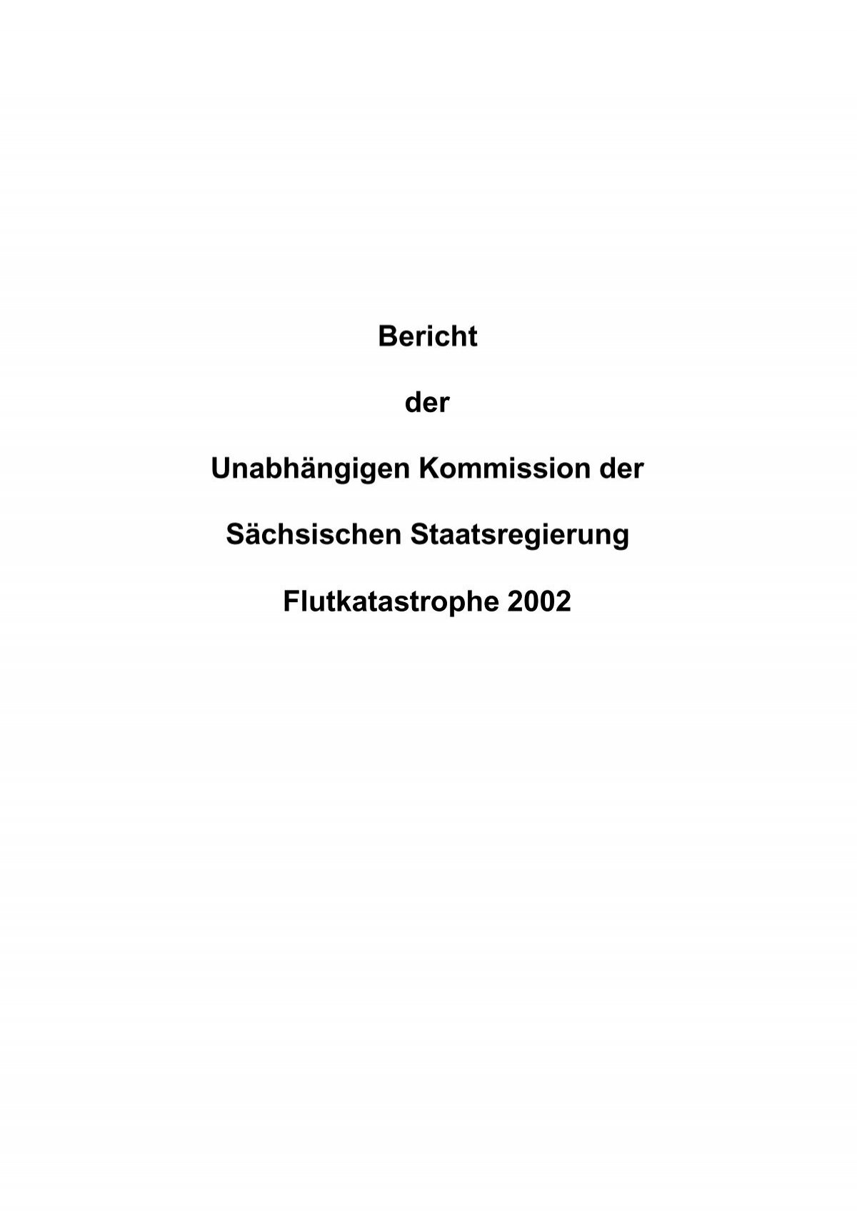 Bericht der Unabhängigen Kommission der Sächsischen