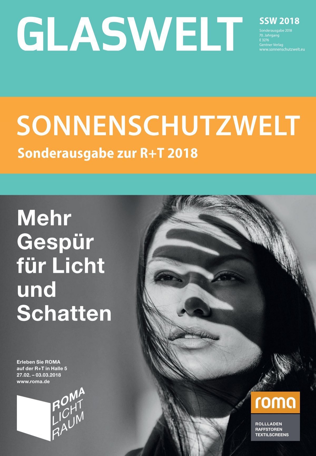 Sonnenschutzwelt Glaswelt R+T digital 2021 english