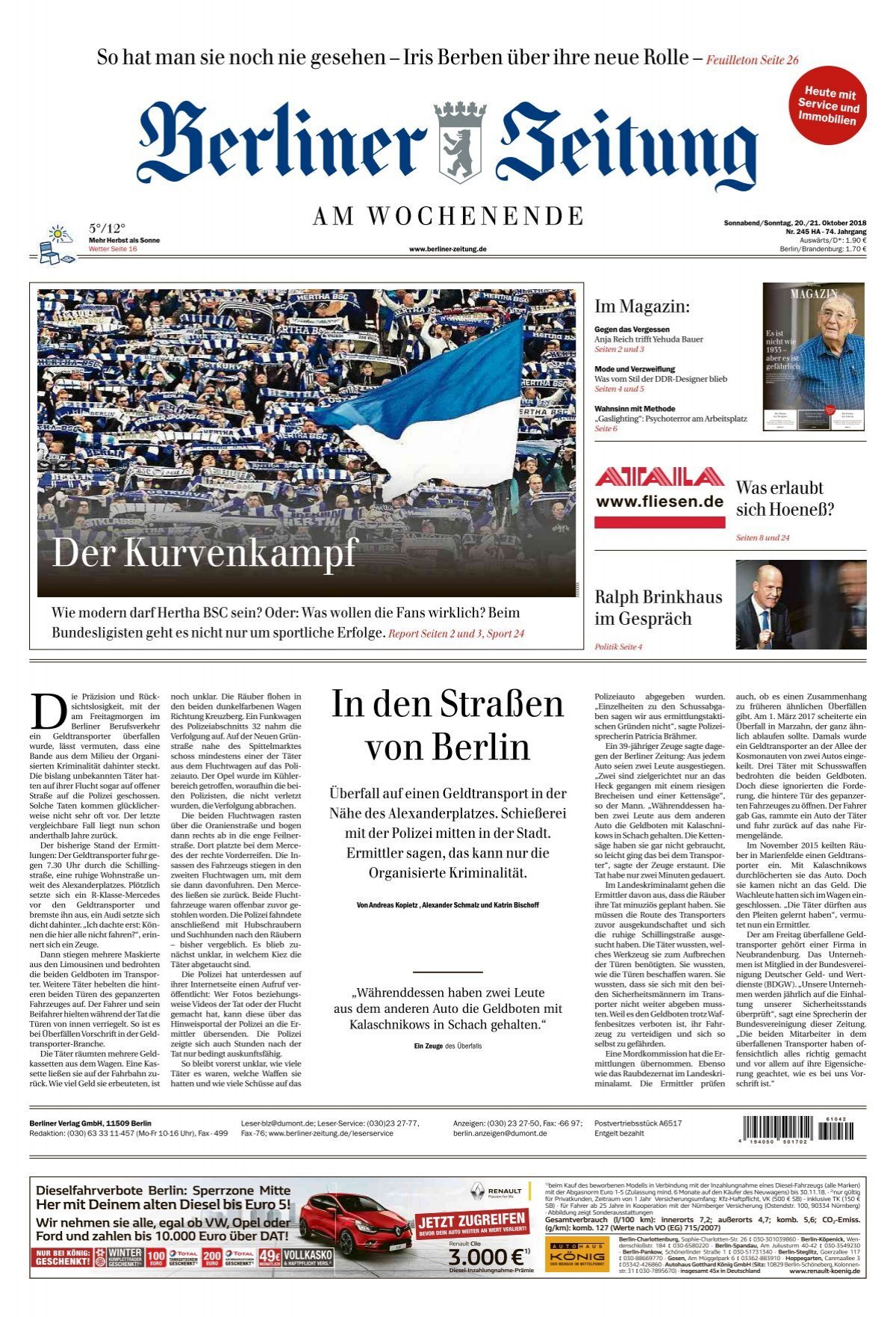 Berliner Zeitung 20.10.2018