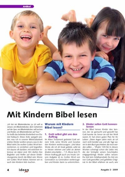 Bibel kennenlernen kinder