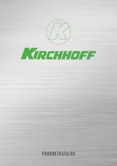 Produktkatalog Kirchhoff GmbH & KG Co