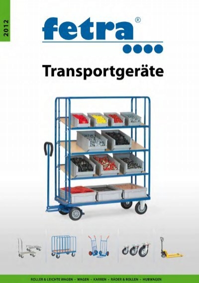 Fetra Transportkarre Transportgerät Plattenkarre Karre für Platten 1076 RAL 5007 