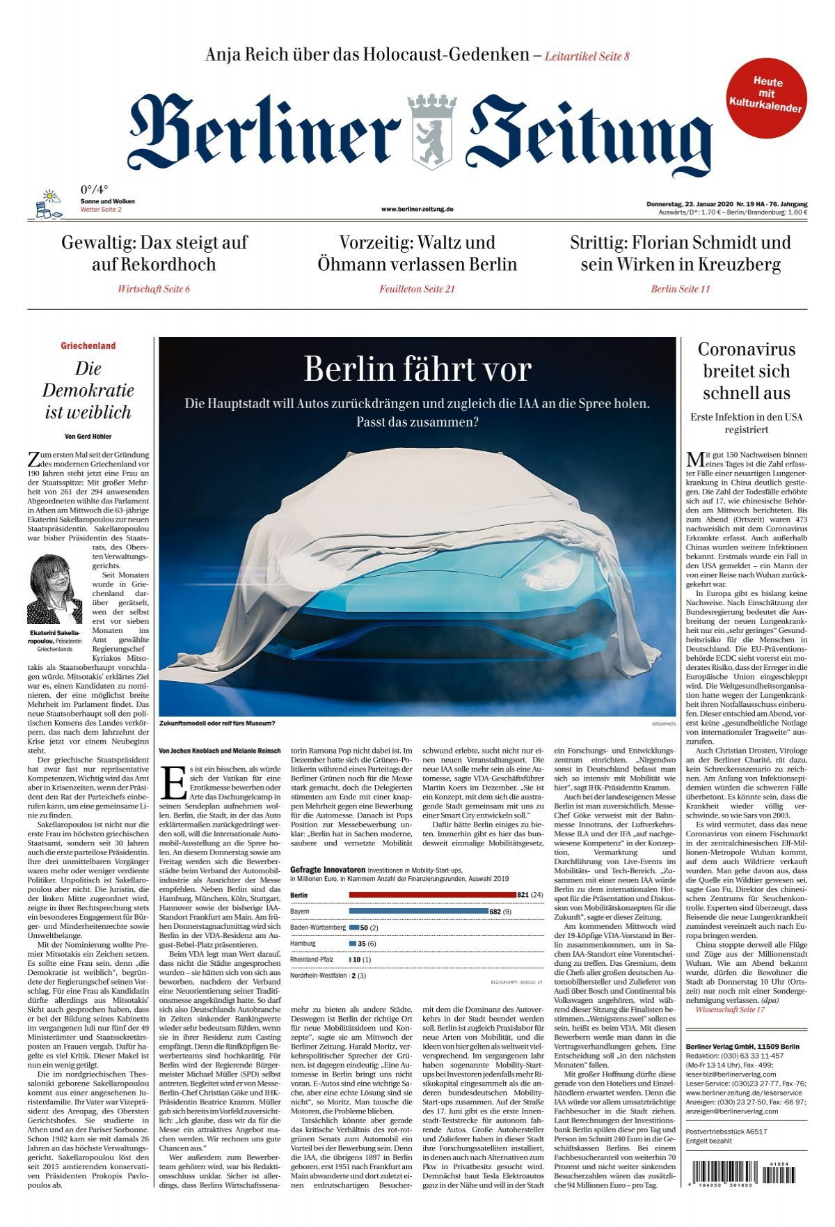Berliner Zeitung 23 01 2020