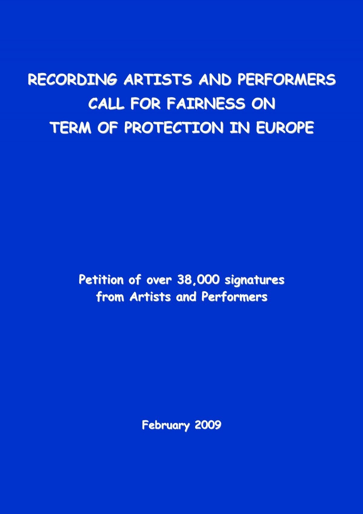 Petition On Term Of Protection Index Ifpi