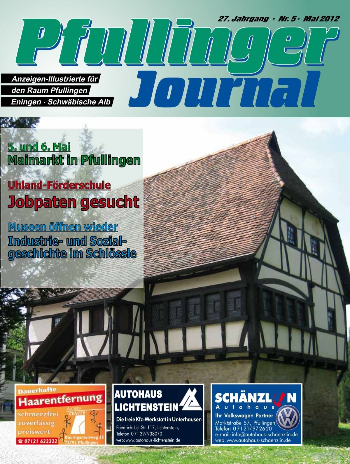 Praktisk bånd kobber Ausgabe Mai 2012 - beim Pfullinger Journal