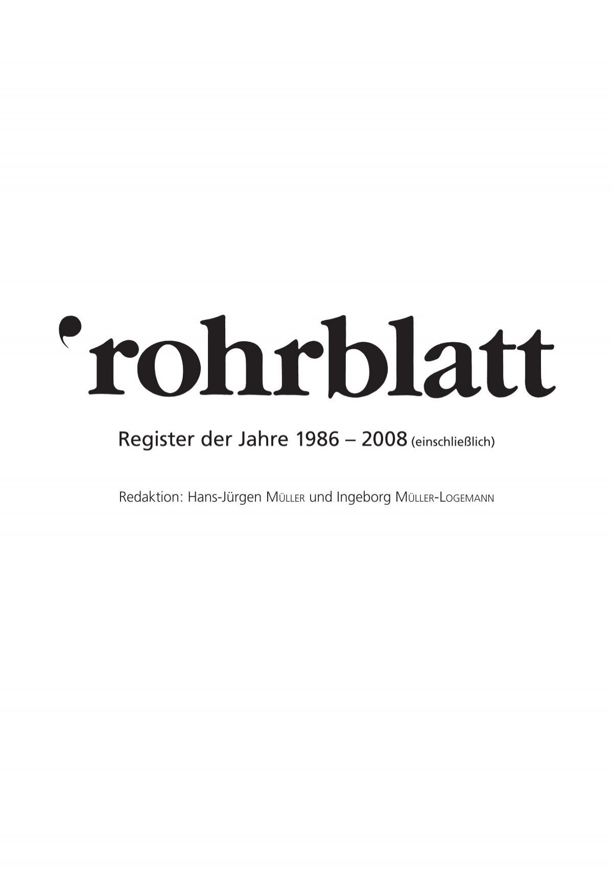 rohrblatt herunterladen (PDF, 1.9 MB) - Deutsche Klarinetten