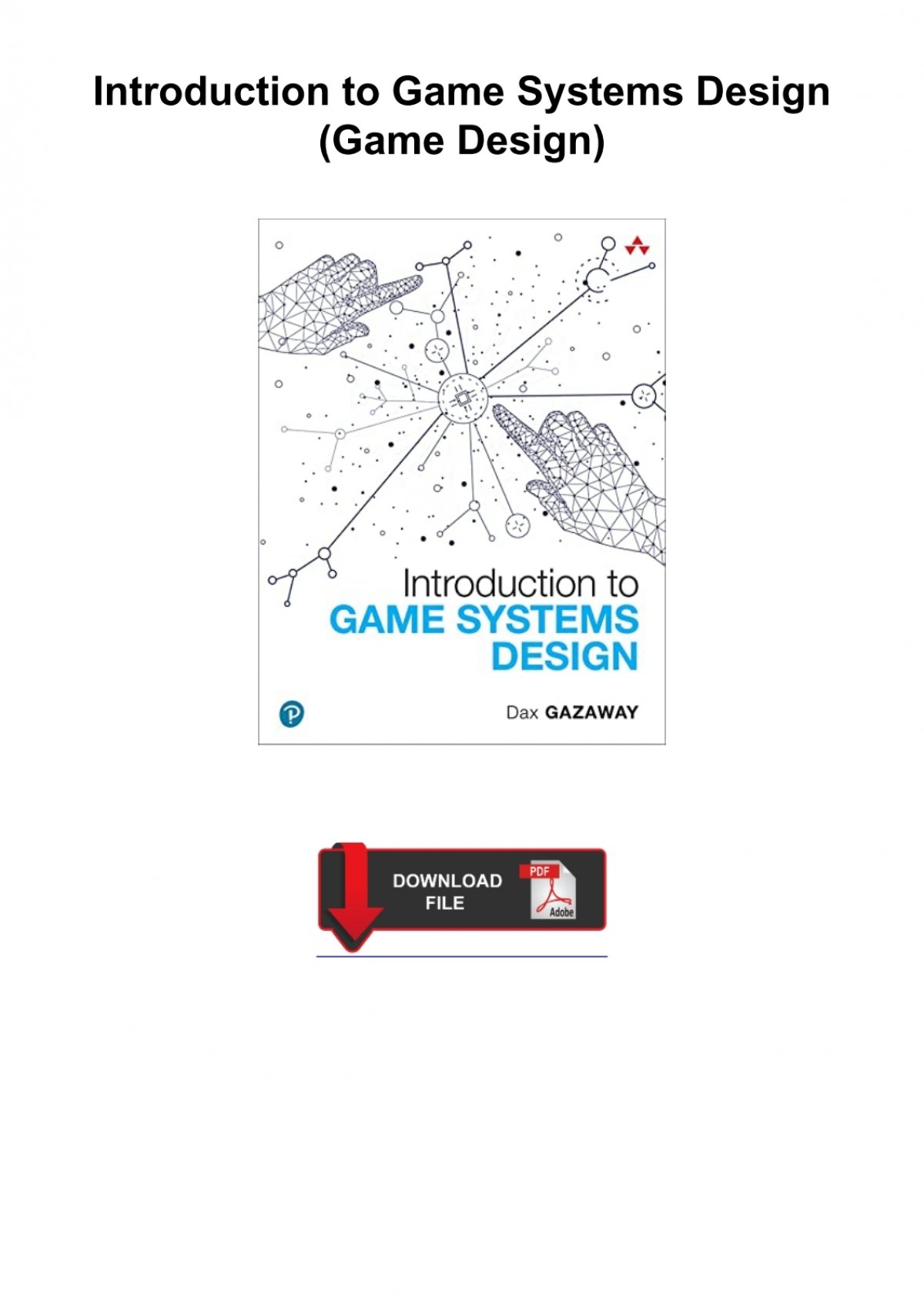 PDF) Introduction to Game Design, Development, and Criticism (GAME 201T)