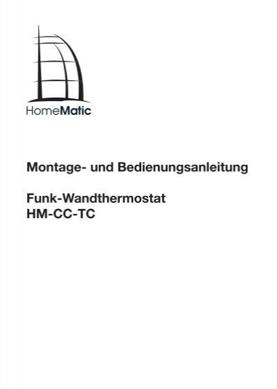 HM-CC-TC Homematic Funkthermostat neu in geöffneter Originalverpackung 