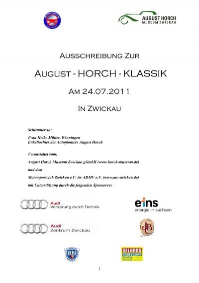 August Horch Klassik Motorsportclub Zwickau