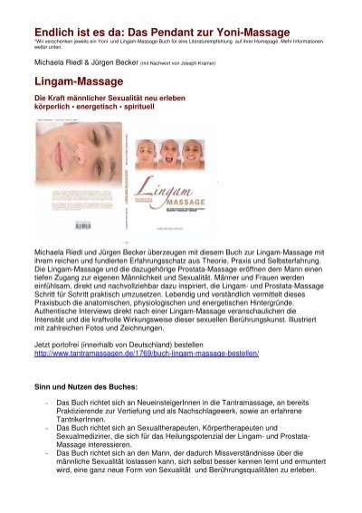 Anleitung lingam massage Erotische Massage