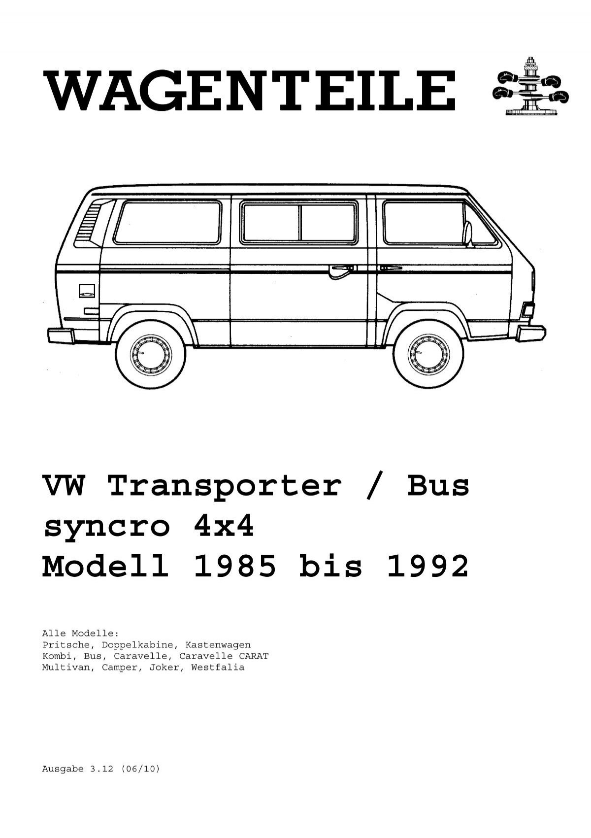 VW Bus T3 Syncro Nehmerzylinder Kupplung