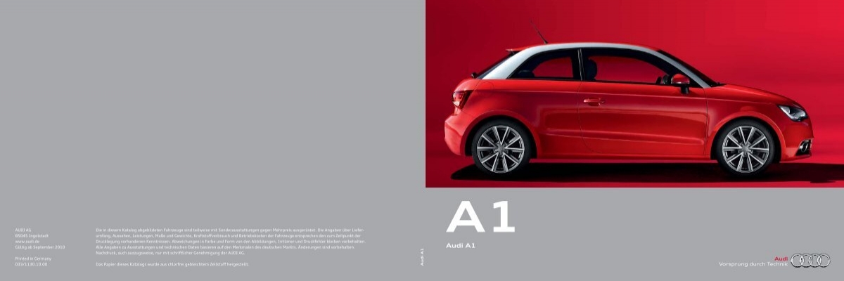 Katalog Audi A1 (PDF) - Autohaus Elmshorn