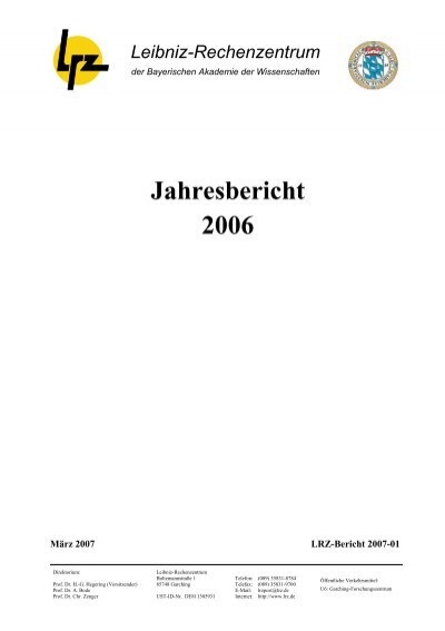 Jahresbericht 2004 - finale Edition - LRZ