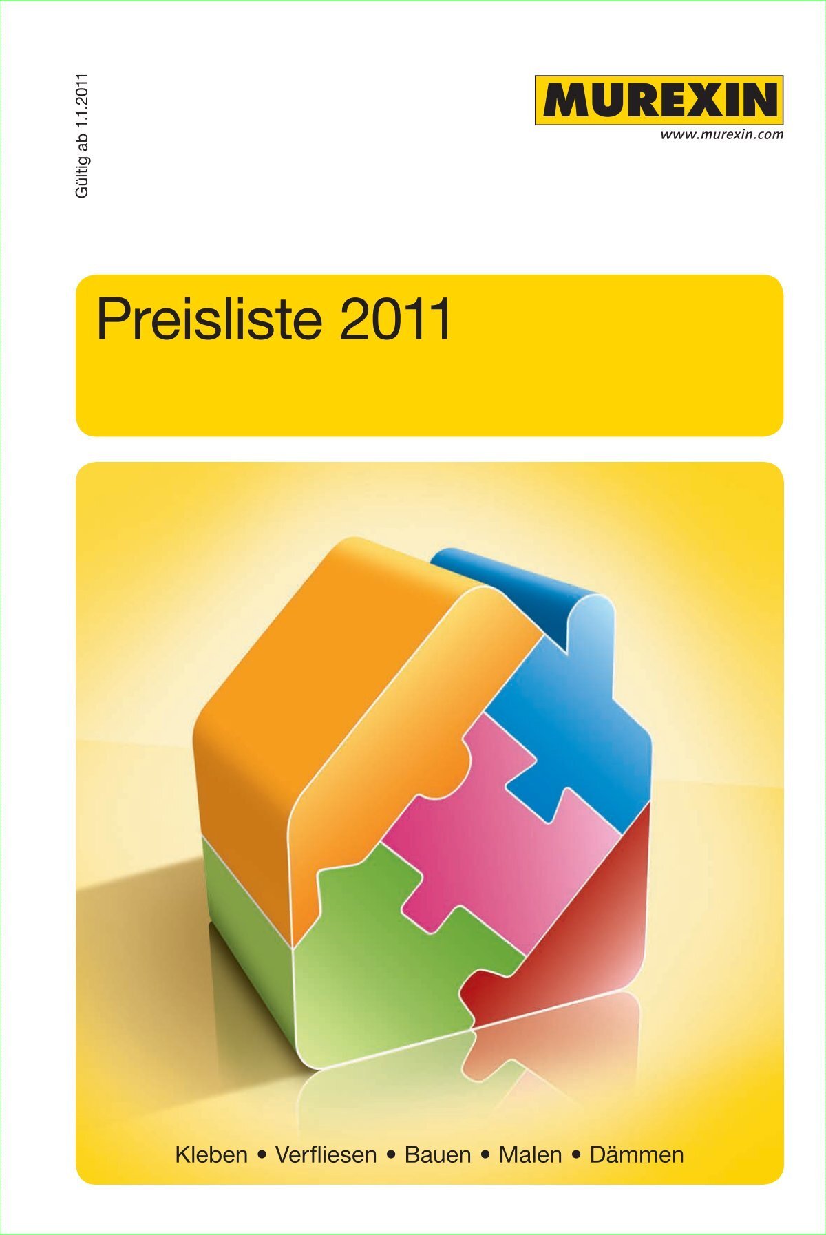Preisliste 2011 - Murexin AG